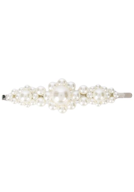 White pearl-embellished hair clip - SIMONE ROCHA - women